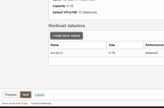 Workload datastore